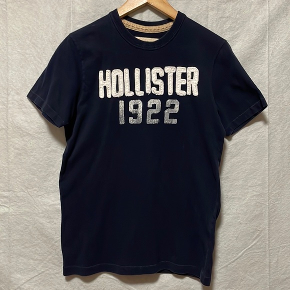 Hollister Other - Hollister Men's Blue Embroidered Logo T-Shirt Medium